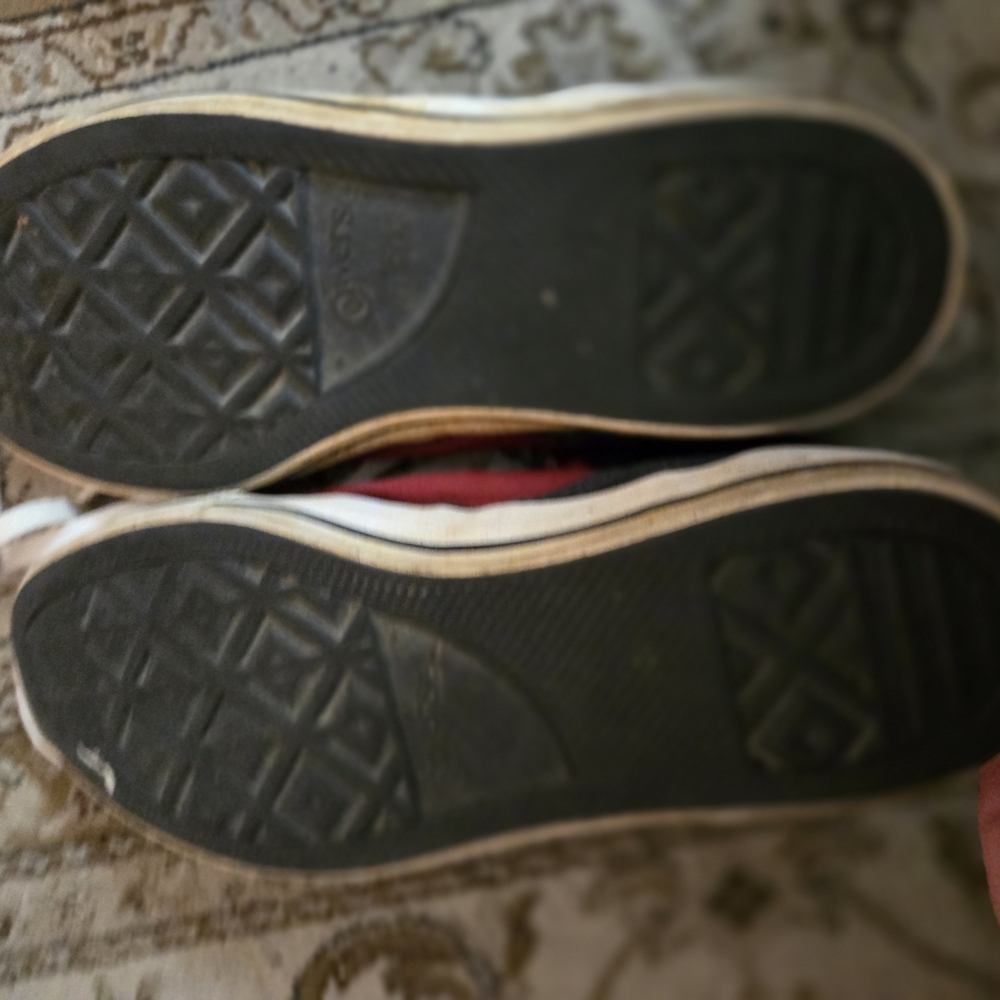 Converse Red Canvas Lace-Up Shoes - Picture 4 of 4